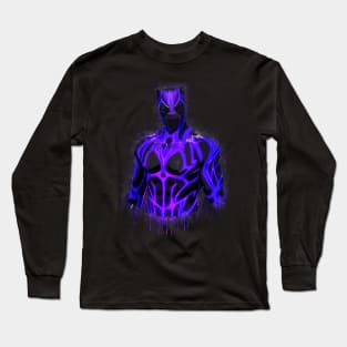 Black Panther - Purple Glow Long Sleeve T-Shirt